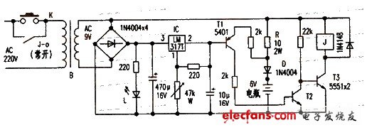 電瓶充電器電路圖