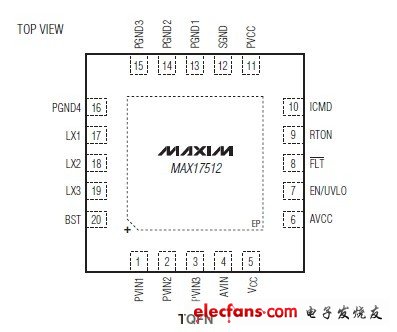 MAX17512(Valley Current Regulator for Tracking Applications)