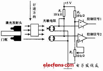 圖4 人員進(jìn)出檢測電路圖