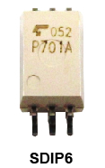 IGBT/MOSFET柵極驅動器耦合器產品照片: TLP701A.