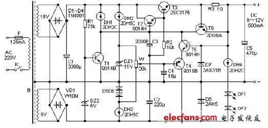 700mA穩壓電源電路