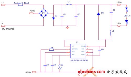 SSL21081典型應(yīng)用電路