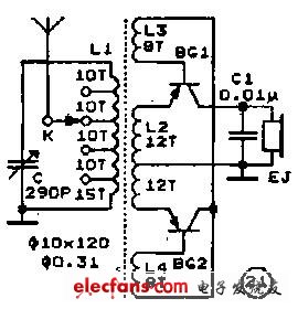 30個“無電源收音機”電路-適合剛剛接觸電子技術的折騰