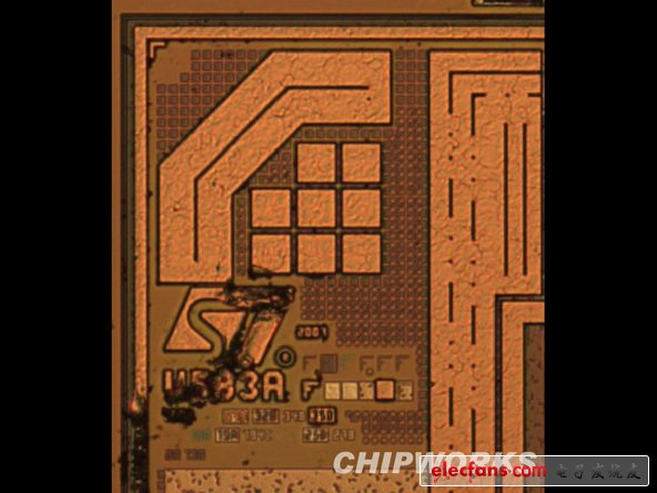  加速度計（已經確認拉模刻印的是ASIC 和 MEMS器件）， 意法半導體公司的STM-LIS331DLH以及2949 33DH OK2 CL芯片