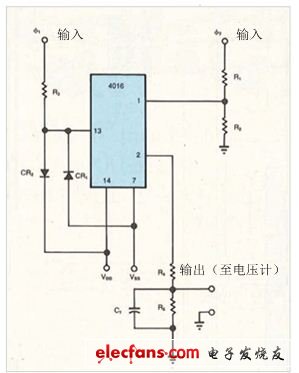 適用于正交檢測的簡單電路