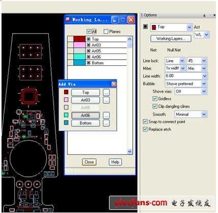 圖4 基于Working Layer的布線方式。