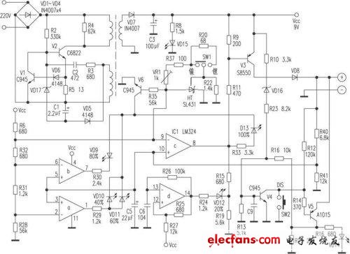 手機萬能充電器電路圖