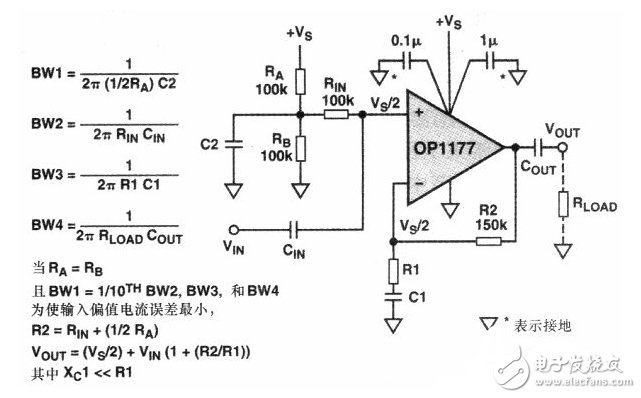 單電源運(yùn)算放大器的退耦