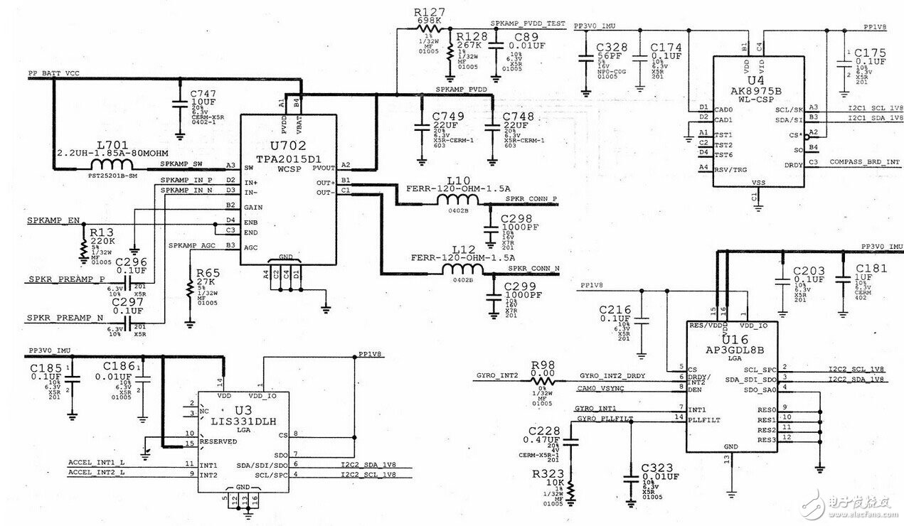 蘋果iPhone 4S內置電路模塊設計