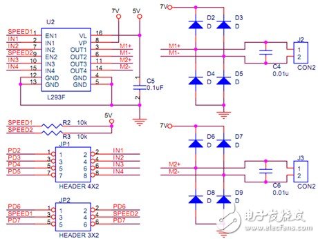 智能藍牙壁障小車系統電路設計