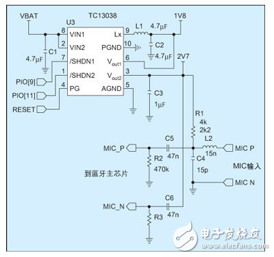 高集成智能藍牙耳機電源電路設計