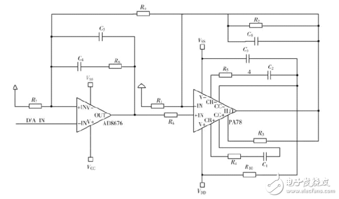 采用ARM高分辨率壓電陶瓷D/A電路設計