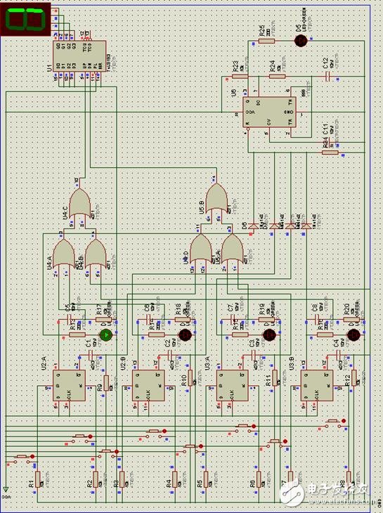 病床呼叫控制器系統整體電路設計