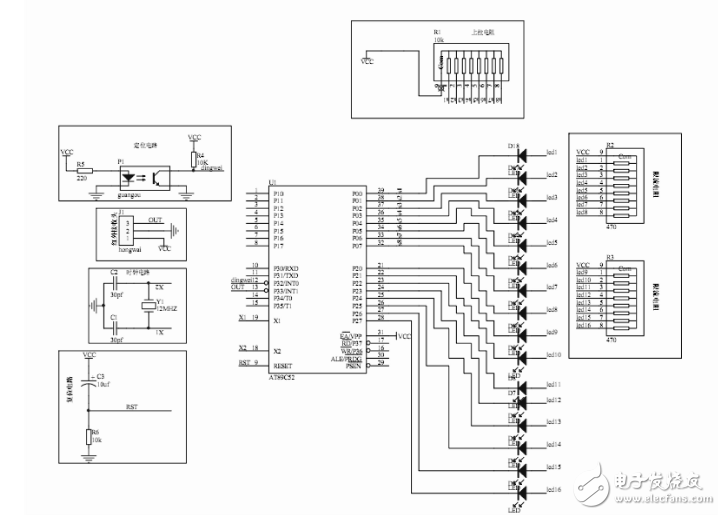 解讀51單片機LED系統電路設計方案