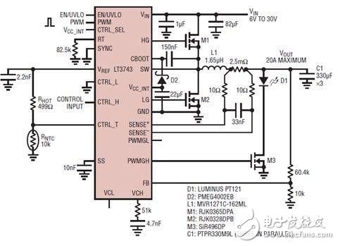 解讀LT3743的LED驅動新型調光電路