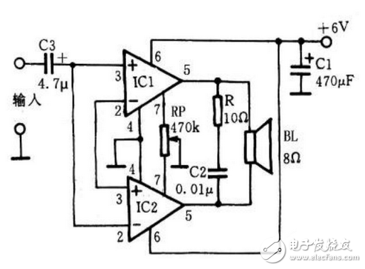 解析LM386構(gòu)成OCL功放電路