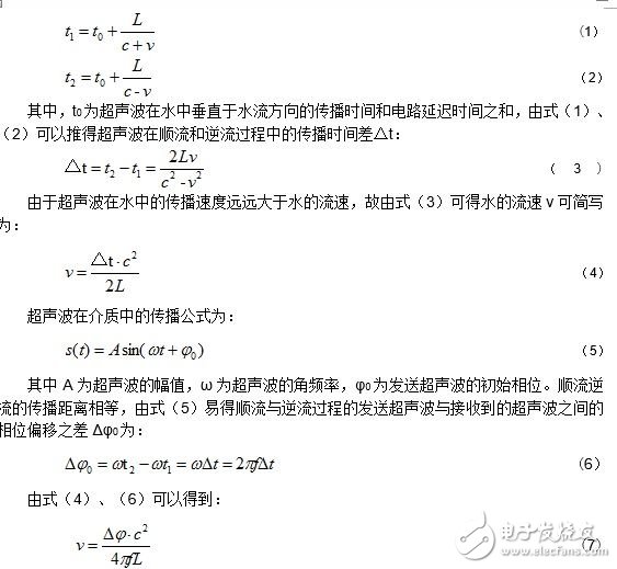 超聲波熱量表芯片UTA6905的相差法流量測量原理