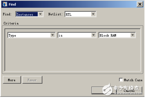 【RTL Schematic】查找對(duì)話框