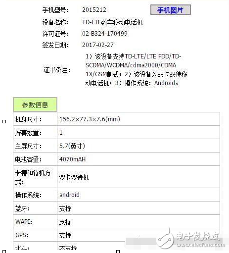 小米新機(jī)型現(xiàn)身工信部 小米Note2改進(jìn)版？