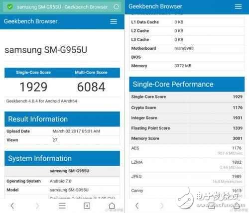 驚呆！三星S8驍龍835跑分出爐，首批量產達1250萬