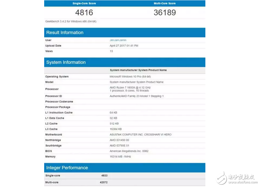 英特爾Skylake X處理器現(xiàn)身跑分庫：對比AMD Ryzen處理器結(jié)果有點(diǎn)