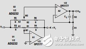 采用基于非易失性存儲(chǔ)器的數(shù)字電位器的多功能可編程放大器