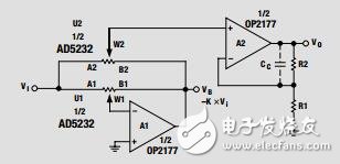 采用基于非易失性存儲(chǔ)器的數(shù)字電位器的多功能可編程放大器