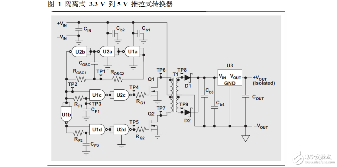 低成本隔離式3.3V到5VDC/DC轉(zhuǎn)換器的分立設(shè)計