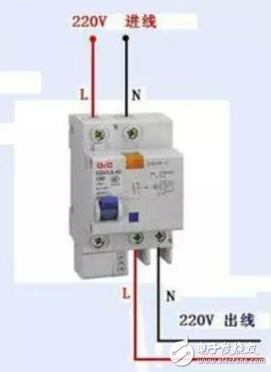 漏電保護器接線圖原理，漏電保護器接線方法，三相漏電斷路器接線方法詳解