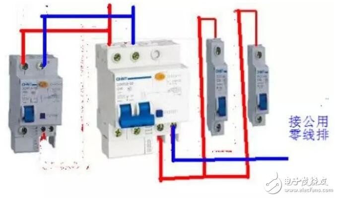 漏電保護器接線圖原理，漏電保護器接線方法，三相漏電斷路器接線方法詳解