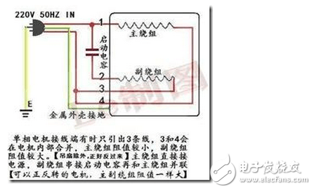 電容啟動(dòng)電機(jī)接線圖_單相電機(jī)電容接線圖_單相雙電容電機(jī)接線圖實(shí)例詳解