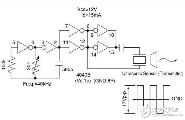 超聲波發(fā)射電路設計