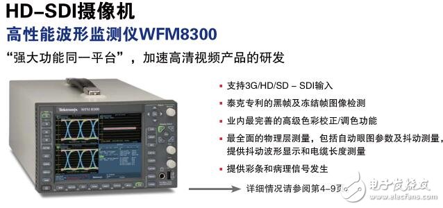 泰克WFM8300多格式高性能波形監(jiān)測儀在安防監(jiān)控的測試和分析