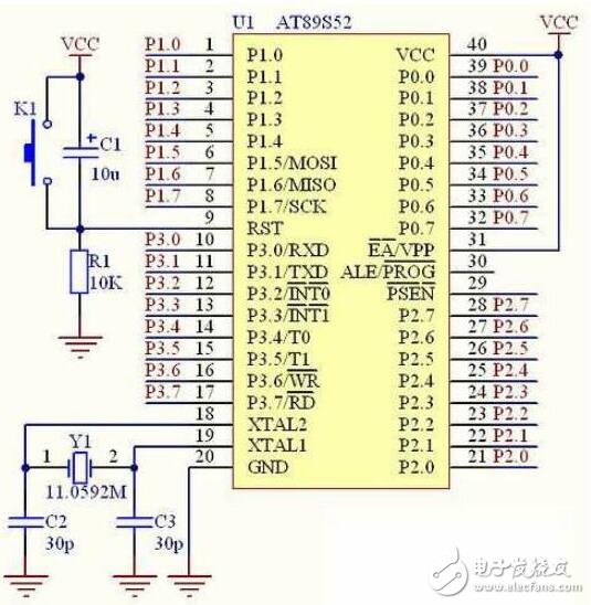 基于AT89S52的精簡開發板DXP資料