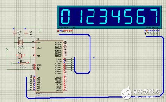 51單片機動態(tài)掃描proteus仿真例程