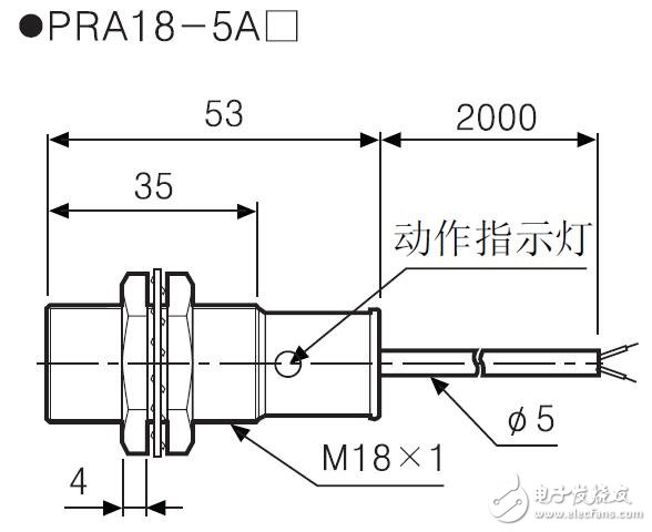 PRA系列接近開關的特點及連接