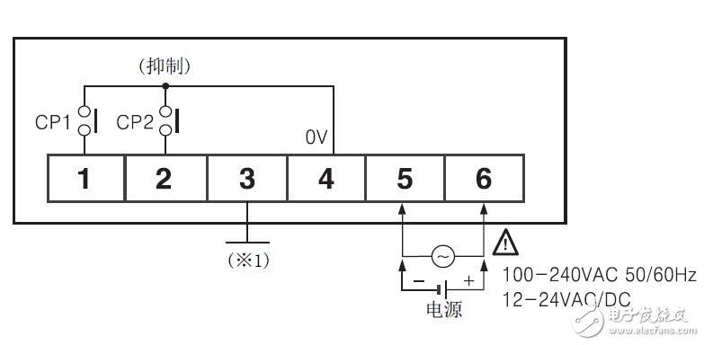 FXY系列計數器的連接圖