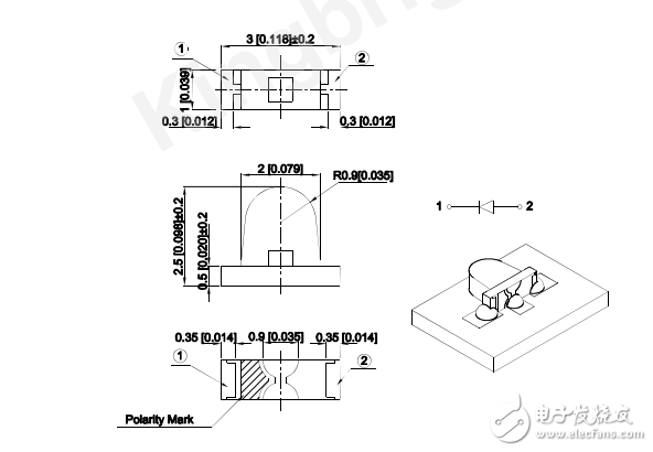 黃光LED技術(shù)資料 KPPA-3010SYCK 今臺(tái)