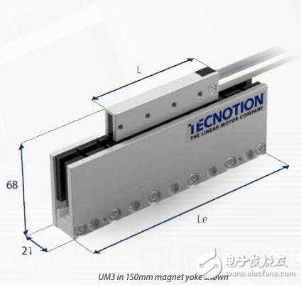 基于UM系列直線電機(jī)規(guī)格與尺寸圖