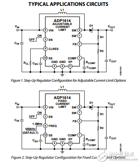 650千赫/1.3兆赫4a升壓PWM直流到直流轉(zhuǎn)換器的切換ADP1614數(shù)據(jù)表