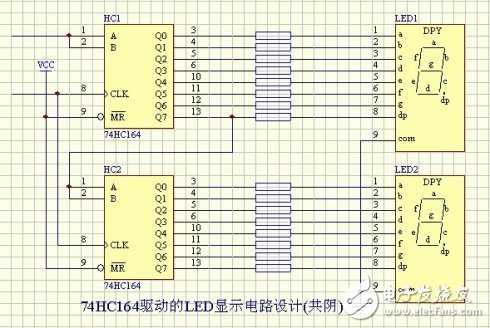 74hc164驅動共陰數碼管與共陽數碼管_74hc164驅動源程序