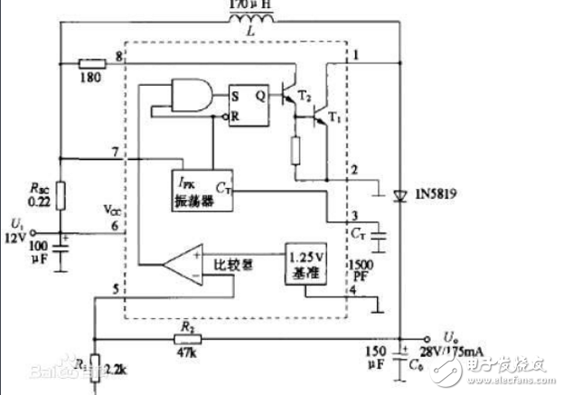 mc34063升壓電路圖