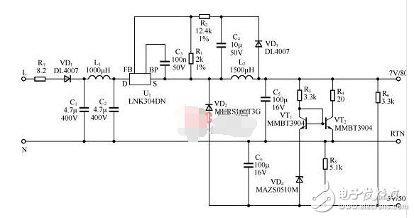 ac dc電源模塊原理圖