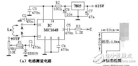 mc1648實現的電感檢測電路