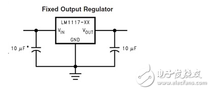 1117 3.3穩壓芯片怎么接 lm1117-3.3運用電路圖