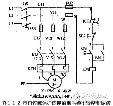 接觸器自鎖控制線路圖解