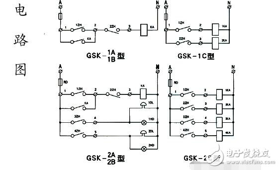 浮球開關水位控制器電路圖分析 