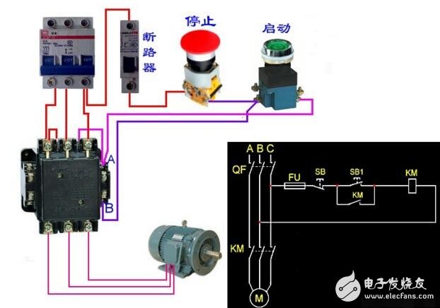 發電機自動啟停電路圖大全（接觸器/水泵啟停/電動機）