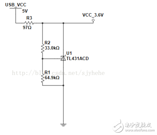 TL431_5V 轉3.6V電源設計