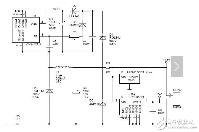 基于VIPER12A芯片設計的開關電源